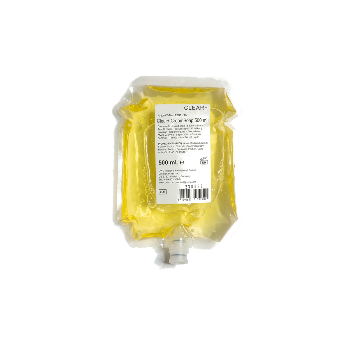 Clear+ Krémszappan, 500ml (6/csom.)