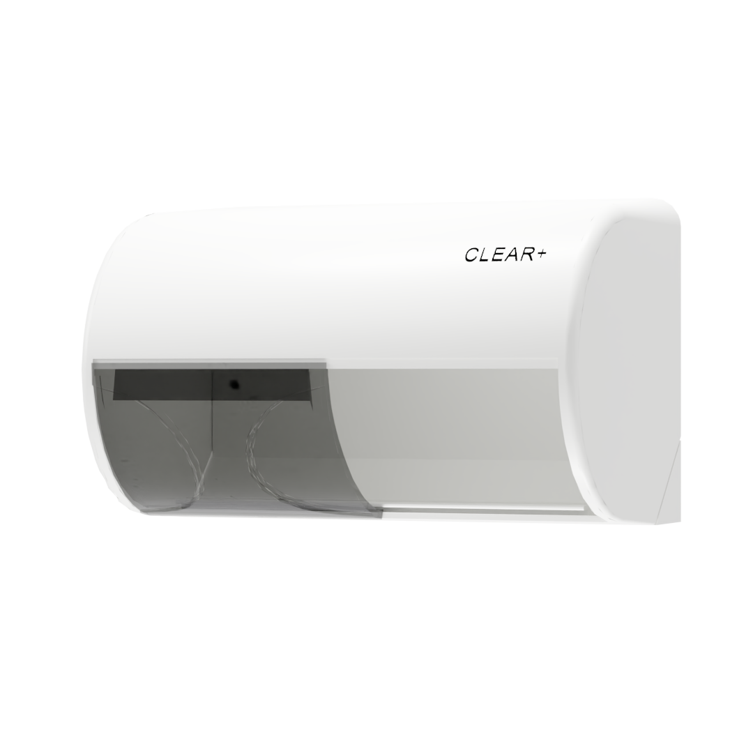 Clear+ WC-papír adagoló, fehér