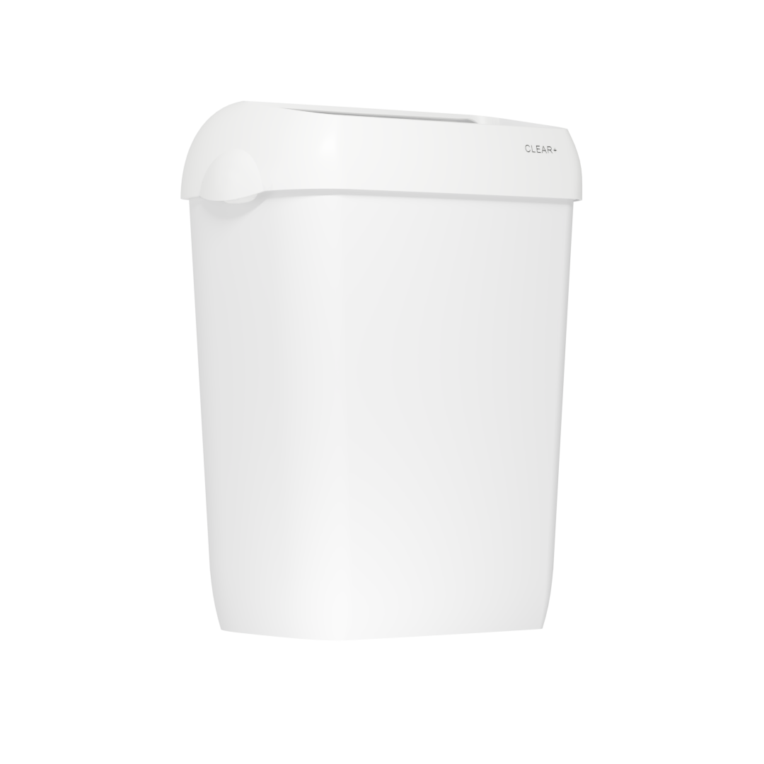 Clear+ Hulladékgyűjtő, 23l, fehér