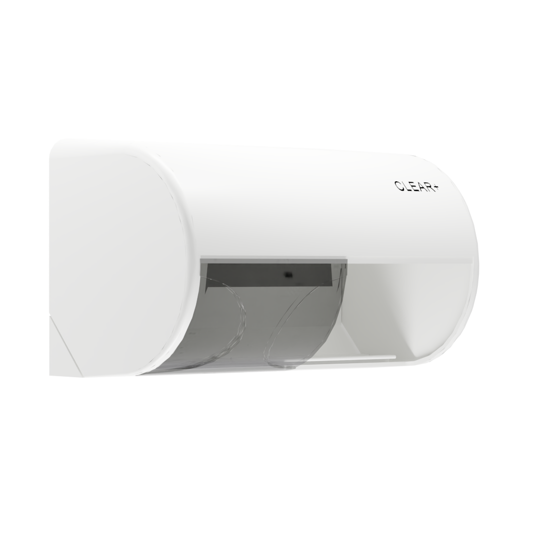 Clear+ WC-papír adagoló, fehér