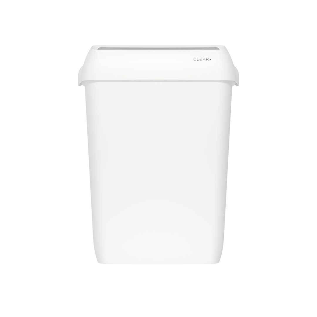 Clear+ Hulladékgyűjtő, 23l, fehér
