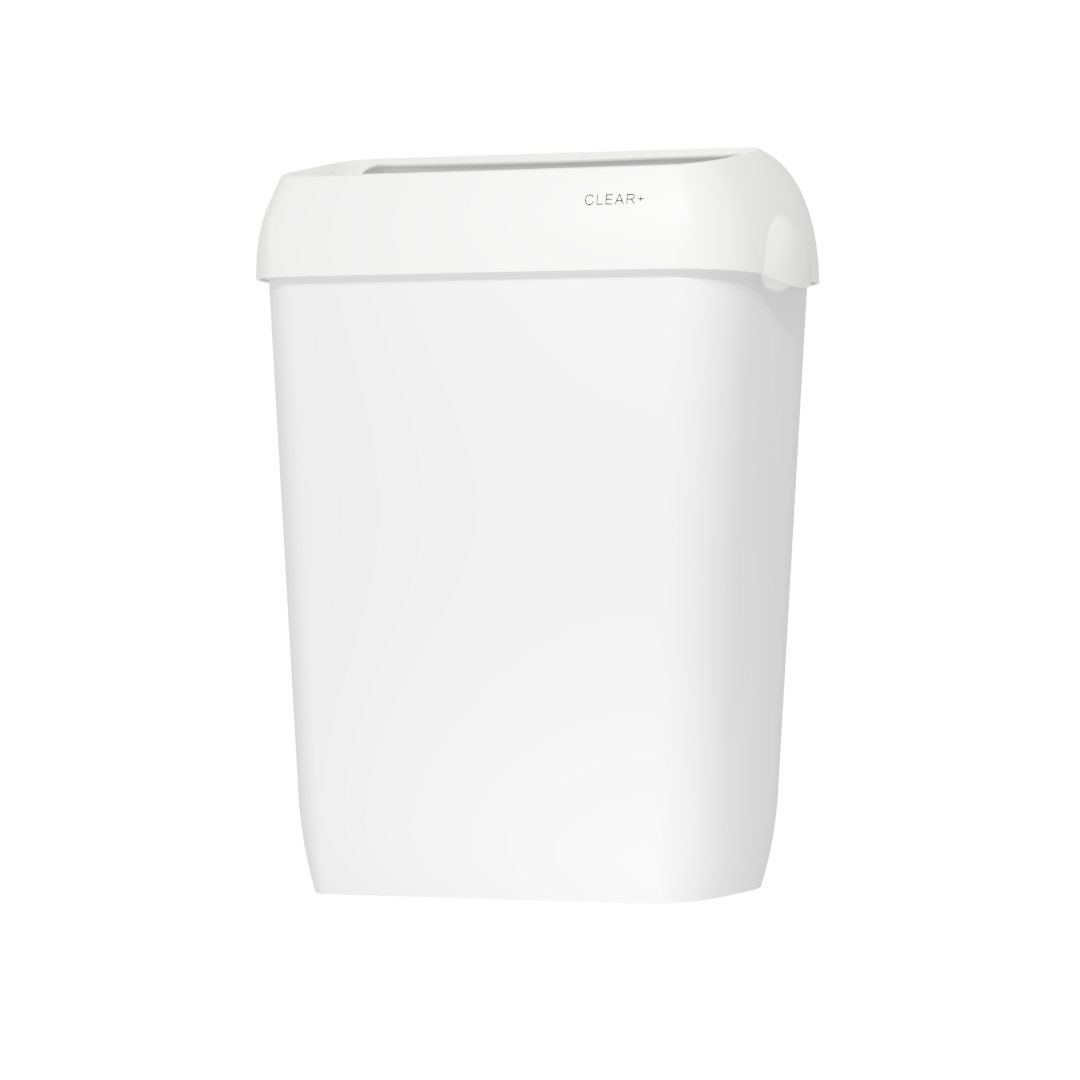 Clear+ Hulladékgyűjtő, 23l, fehér