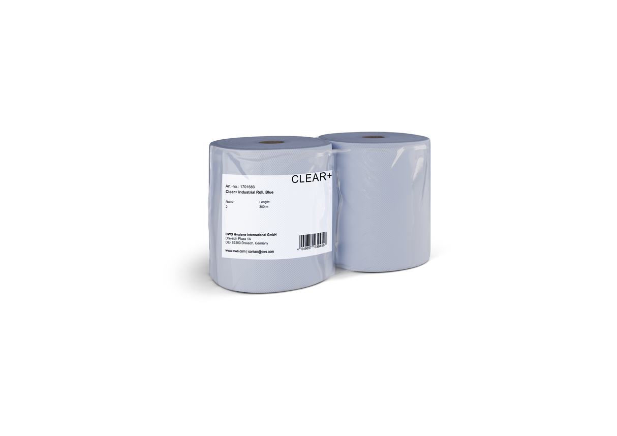 Clear+ Ipari papírtekercs, kék (2/csom.)