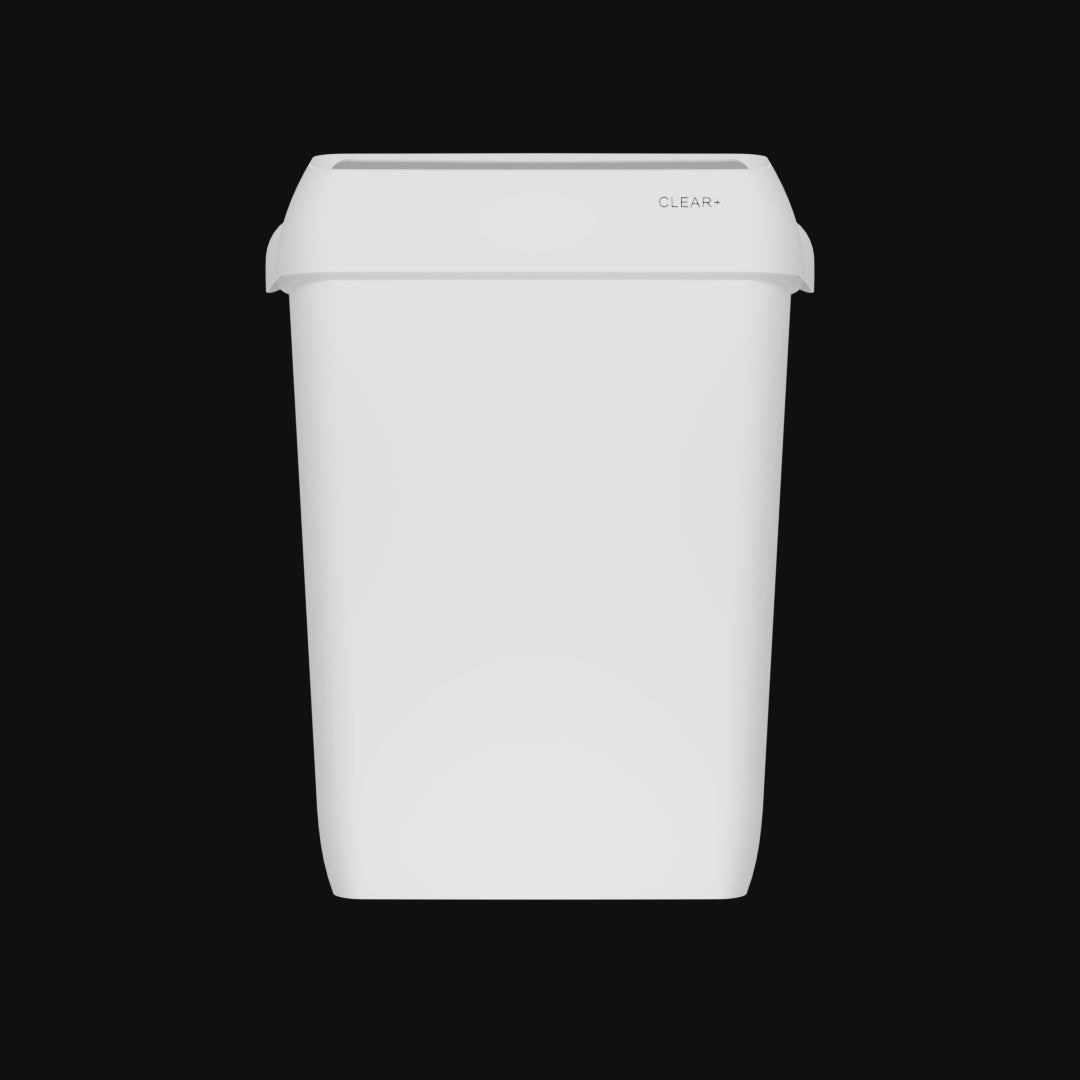 Clear+ Hulladékgyűjtő, 23l, fehér