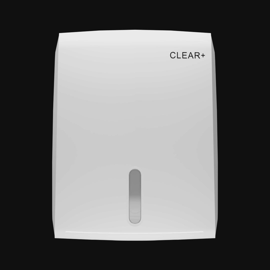 Clear+ Hajtogatott kéztörlő adagoló, fehér